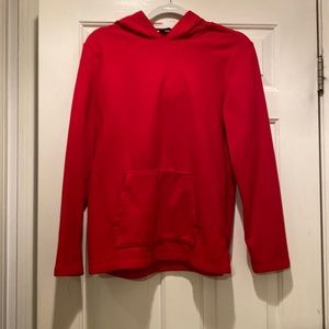 Red Fleece Lands End Hoodie